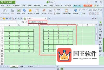 表内空白位置拖出一个照相机图