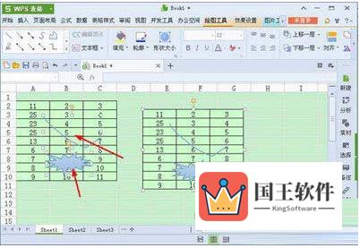 原数据区域加入图形