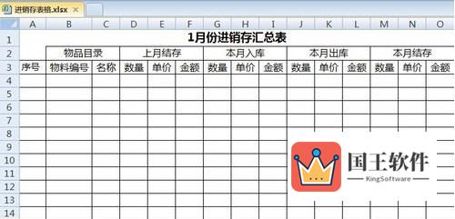 excel进销存表截图