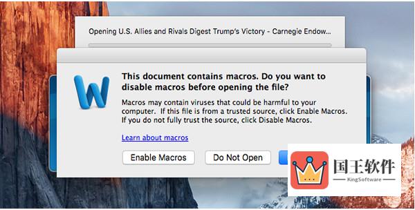 Mac Word宏病毒