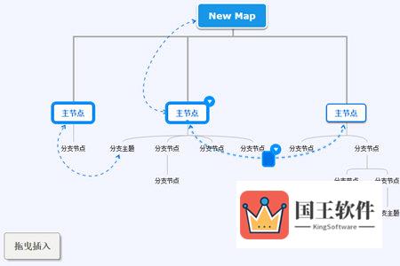 迅捷思维导图怎么同时选中两个节点