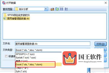 SPSS选择文件类型