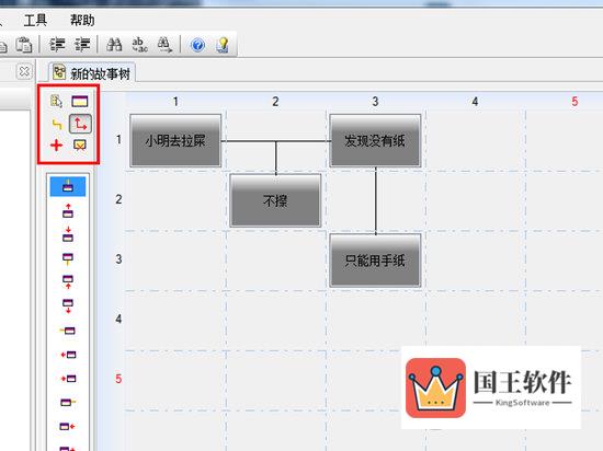 根据自己的需要创建多个节点与故事