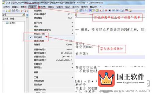 Notepad++视图界面