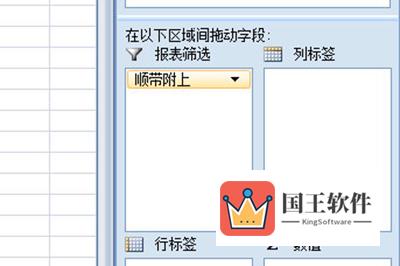 新建的透视表字段拖入到下方报表筛选